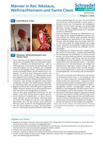 Produktabbildung zu Männer in Rot: Nikolaus, Weihnachtsmann und Santa Claus - - Religion / Ethik ab Klasse 5