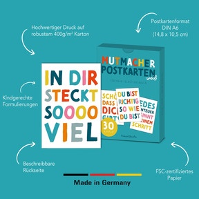 Robuste Postkarten - Perfekt auch zum Versenden und Verschenken.