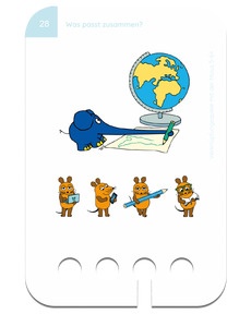 Verknüpfungsspiele mit der Maus 5-6+. Beispielkarte Zeichnen