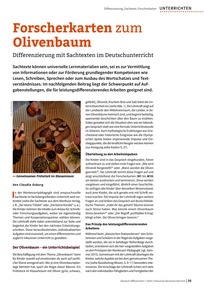 Produktabbildung zu Forscherkarten zum Olivenbaum - Differenzierung mit Sachtexten im Deutschunterricht