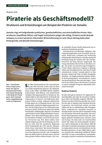 Produktabbildung zu Piraterie als Geschäftsmodell? - Strukturen und Entwicklungen am Beispiel der Piraterie vor Somalia