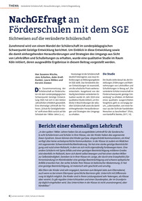 Produktabbildung zu Nachgefragt an Schulen mit dem SGE - Sichtweisen auf die veränderte Schülerschaft