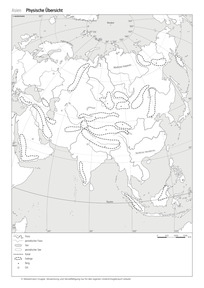 Produktabbildung zu Stumme Karten Asien - Download als pdf