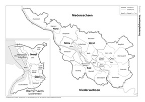 Produktabbildung zu Bremen (Verwaltungsgliederung)