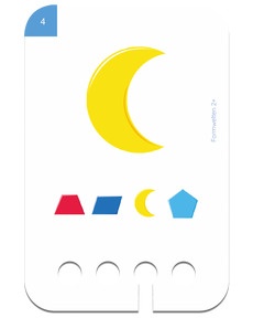 Erste Übungen - Formwelten. Beispielkarte Mond