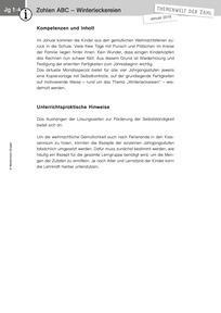 Produktabbildung zu Themenwelt der Zahl: Winterleckereien - Kommentar - Monatsspecial Januar 2019
