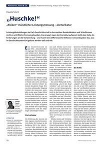 Produktabbildung zu "Huschke!" - "Risiken" mündlicher Leistungsmessung - als Karikatur