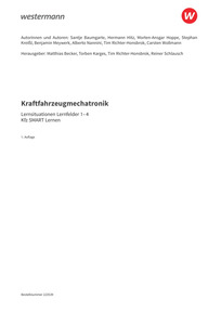 Probeseiten Kraftfahrzeugmechatronik - Lernsituationen Lernfelder 1-4 - Kfz SMART Lernen, 1. Auflage 2025