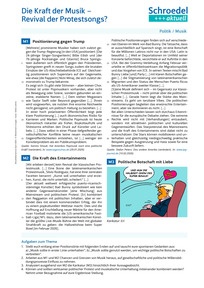 Produktabbildung zu Die Kraft der Musik - Revival der Protestsongs? - - Politik / Musik ab Klasse 10