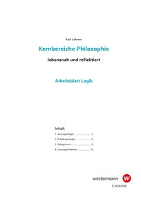 Produktabbildung zu Aussagen und Praediktatenlogik - Materialien zur Philosophie