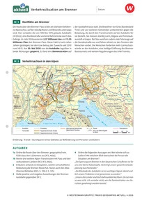 Produktabbildung zu Verkehrssituation am Brenner - Praxis Geographie aktuell