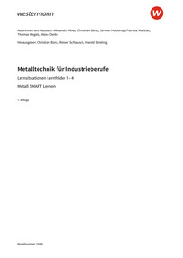 Probeseiten Metalltechnik für Industrieberufe - Lernsituationen Lernfelder 1-4 Lösungen Download - Metall SMART Lernen, 1. Auflage 2025