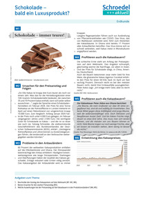 Produktabbildung zu Schokolade - bald ein Luxusgut? - - Erdkunde ab Klasse 9