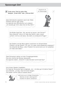 S. 18: Spassvogel-Zeit
