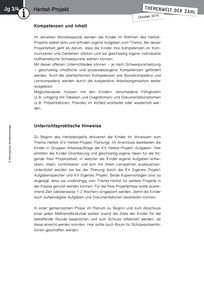 Produktabbildung zu Themenwelt der Zahl: Herbst-Projekt - Kommentar - Monatsspecial Oktober 2016