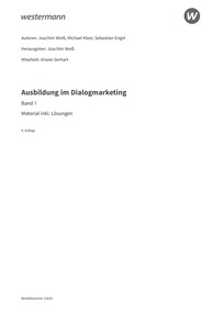 Probeseiten Ausbildung im Dialogmarketing - Band 1 - Material inklusive Lösungen Download, 8. Auflage 2026