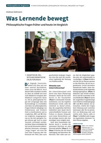 Produktabbildung zu Was Lernende bewegt - Philosophische Fragen früher und heute im Vergleich