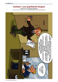 Produktabbildung zu Karikaturen zum qualifizierten Zeugnis - Karikaturen