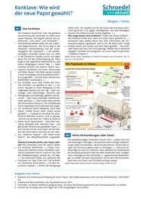 Produktabbildung zu Konklave: Wie wird der neue Papst gewählt? - - Religion / Politik ab Klasse 9