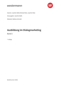 Probeseiten Ausbildung im Dialogmarketing - Band 3 - Schulbuch, 7. Auflage 2025