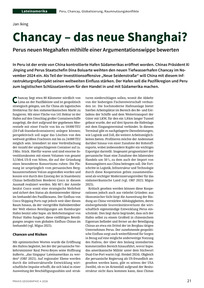 Produktabbildung zu Chancay – das neue Shanghai? - Perus neuen Megahafen mithilfe einer Argumentationswippe bewerten