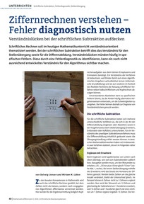 Produktabbildung zu Ziffernrechnen verstehen – Fehler diagnostisch nutzen - Verständnislücken bei der schriftlichen Subtraktion aufdecken