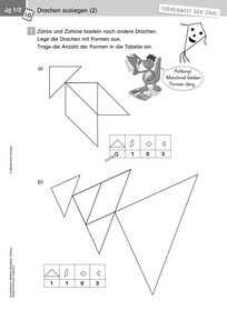 Produktabbildung zu Themenwelt der Zahl: Drachen im Herbst - Lösungen - Monatsspecial September 2019