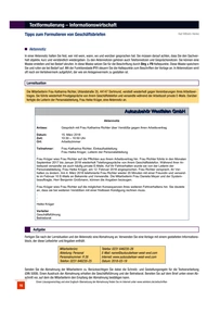 Produktabbildung zu Tipps zum Formulieren von Geschäftsbriefen - Aufgabenblatt