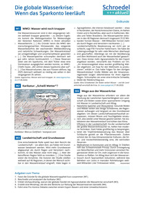 Produktabbildung zu Die globale Wasserkrise: Wenn das Sparkonto leerläuft - - Erdkunde ab Klasse 9