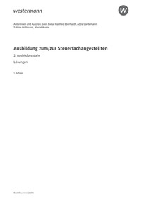 Probeseiten Ausbildung zum/zur Steuerfachangestellten - 2. Ausbildungsjahr - Lösungen Download zum Schülerband, 1. Auflage 2024