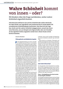 Produktabbildung zu Wahre Schönheit kommt von innen – oder? - Mit Kindern über die Frage nachdenken, woher wahre Schönheit eigentlich kommt.