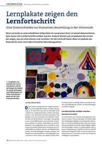 Produktabbildung zu Lernplakate zeigen den Lernfortschritt - Eine Unterrichtsidee zur formativen Beurteilung in der Unterstufe