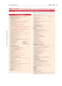 Produktabbildung zu Themenübersicht www.unterrichtsthemen-online.de - Ausgabe 05/2026