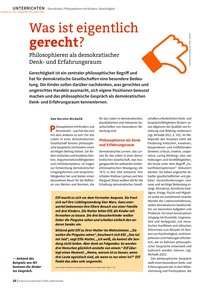 Produktabbildung zu Was ist eigentlich gerecht? - Philosophieren als demokratischer Denk- und Erfahrungsraum