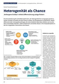 Produktabbildung zu Heterogenität als Chance - 'Verborgene Schätze' mittels Differenzierung zutage fördern