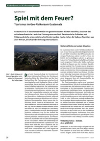 Produktabbildung zu Spiel mit dem Feuer? - Tourismus im Geo-Risikoraum Guatemala