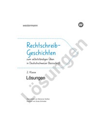 Produktabbildung zu Lösungen zu «Rechtschreib-Geschichten 2»