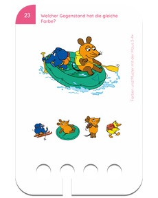 Farben und Muster mit der Maus 3-4. Kartenbeispiel Bootsfahrt