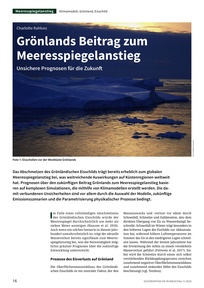 Produktabbildung zu Grönlands Beitrag zum Meeresspiegelanstieg - Unsichere Prognosen für die Zukunft