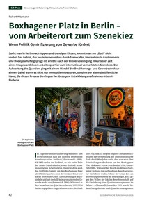 Produktabbildung zu Boxhagener Platz in Berlin – vom Arbeiterort zum Szenekiez - Wenn Politik Gentrifizierung von Gewerbe fördert