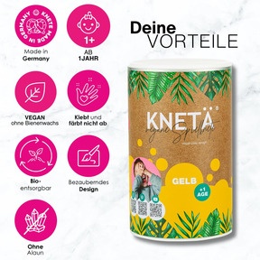 KNETÄ - Vegane Knete für Kinder ab 1 Jahr: Alle Vorteile auf einen Blick
