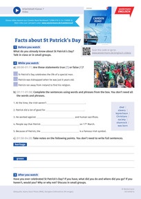 Produktabbildung zu Facts about St Patricks Day - Englisch-Arbeitsblatt zum Video zum St Patrick?s Day