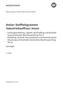 Probeseiten Holzer Stofftelegramme Baden-Württemberg ? Industriekauffrau/-mann - Gestreckte Abschlussprüfung Teil 1 und Teil 2 - Lösungen Download, 4. Auflage 2026