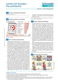 Produktabbildung zu Lernen mit Youtube - Pro und Kontra - - Deutsch / Fächerübergreifend ab Klasse 7