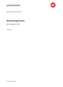 Probeseiten Rechnungswesen der Industrie - IKR - Schulbuch, 24. Auflage 2026