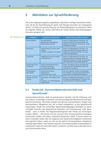 S. 38: Aktivitäten zur Sprachförderung