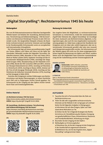 Produktabbildung zu „Digital Storytelling“ - Rechtsterrorismus 1945 bis heute