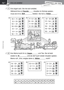 Produktabbildung zu Themenwelt der Zahl: Eis und Schnee - Lösungen - Monatsspecial Januar 2018