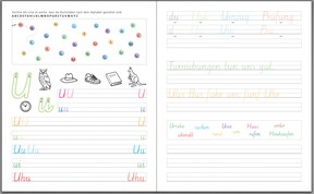 Erste Verbindungen: Doppelseite U, u