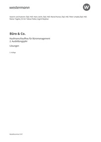 Probeseiten Büro & Co. nach Lernfeldern - Kaufmann/Kauffrau für Büromanagement, 2. Ausbildungsjahr - Lernfelder 5-8 - Lösungen Download, 5. Auflage 2026